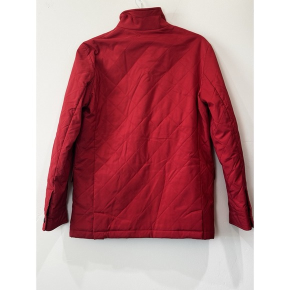 LORO PIANA Quilted Jacket Pinkish/Red Made In Italy Women's 44 - Picture 2 of 14